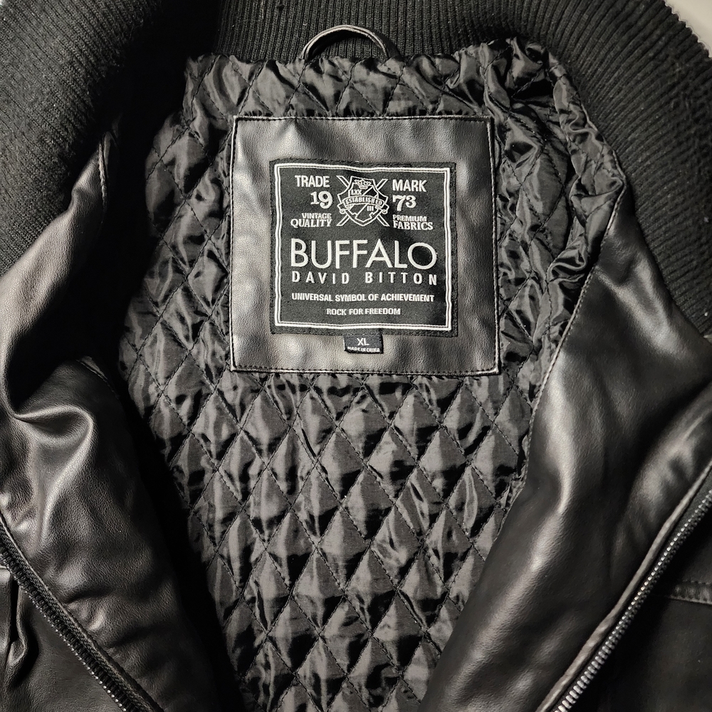 Buffalo David Bitton Black Bomber Jacket - Picture 3 of 4